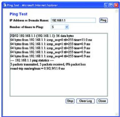 LINKSYS WRT54GS - The Administration Tab - Diagnostics - 2