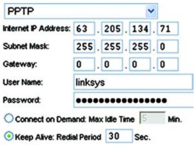 LINKSYS WRT54GS - Internet Connection Type - 7