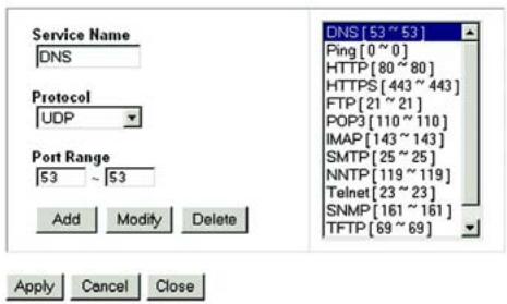 LINKSYS WRT54GS - Services bloqués - 1