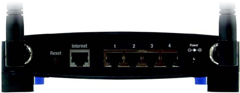 LINKSYS WRT54GS - The Back Panel - 1
