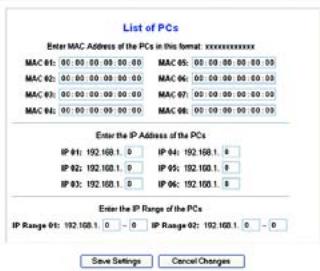 LINKSYS WRT54GS - To create an Internet Access policy: - 3
