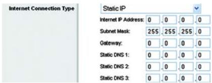 LINKSYS WRT54GS - Internet Connection Type ( Tipo de connexion a Internet) - 2