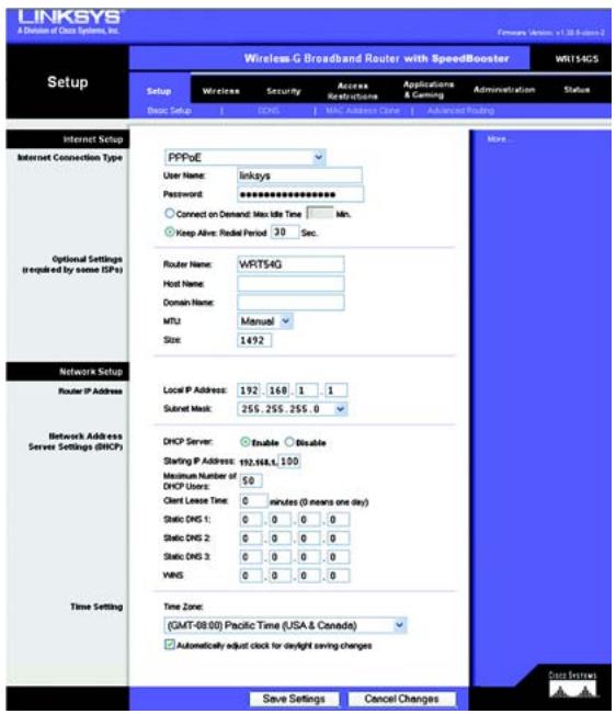 LINKSYS WRT54GS - Internet-Verbindungstyp - 1
