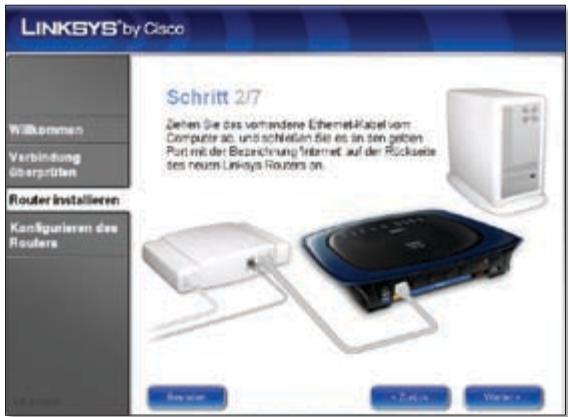 LINKSYS WRT610N - Der Setup-Assistent von Linksys Easy Link Adviser (LELA) überprüft die Verbindungen. Klicken Sie auf Weiter. - 3
