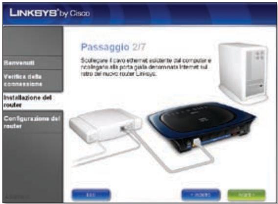 LINKSYS WRT610N - L'installazione guidata Linksys Easy Link Adviser (LELA) verifica le connessioni. Fare clic su Avanti. - 3
