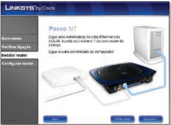 LINKSYS WRT610N - O Assistente de configuração Linksys EasyLink Advisor (LELA) verifica as ligações. Clique em Seguinte. - 4