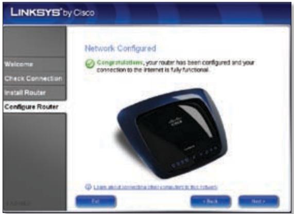 LINKSYS WRT610N - The Linksys Easy Link Adviser (LELA) Setup Wizard checks your connections. Click Next. - 7