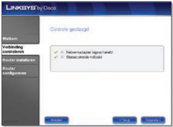 LINKSYS WRT610N - De Linksys Easy Link Advisor (LELA)-installatiewizard controleert uw verbindingen. Klik op Volgende. - 1
