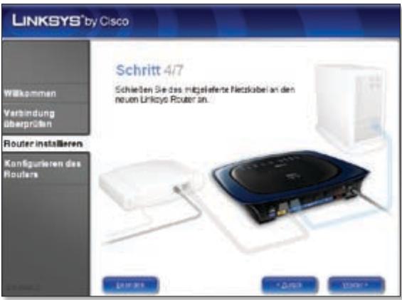 LINKSYS WRT610N - Der Setup-Assistent von Linksys Easy Link Adviser (LELA) überprüft die Verbindungen. Klicken Sie auf Weiter. - 5