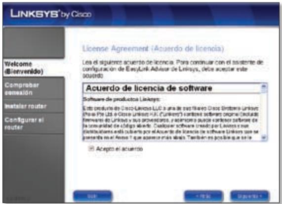 LINKSYS WRT610N - Seleccione Acepto el acuerdo. Haga clic en Siguiente. - 1