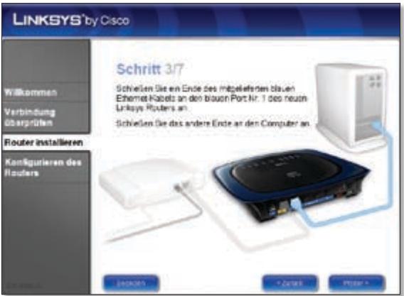 LINKSYS WRT610N - Der Setup-Assistent von Linksys Easy Link Adviser (LELA) überprüft die Verbindungen. Klicken Sie auf Weiter. - 4
