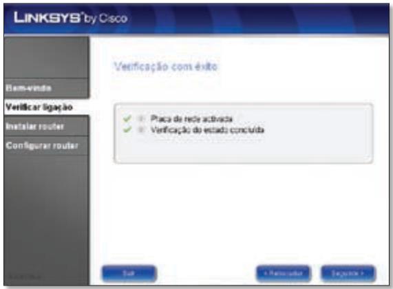 LINKSYS WRT610N - O Assistente de configuração Linksys EasyLink Advisor (LELA) verifica as ligações. Clique em Seguinte. - 1