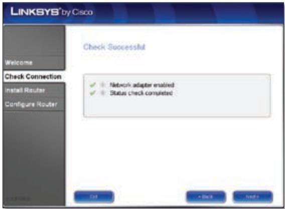 LINKSYS WRT610N - The Linksys Easy Link Adviser (LELA) Setup Wizard checks your connections. Click Next. - 1