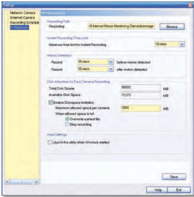 LINKSYS WVC54GCA - Setup > Preferences (Configuración > Preferencias) - 1