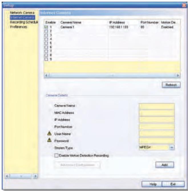 LINKSYS WVC54GCA - Setup > Internet Camera (Configuración > Camara para Internet) - 1