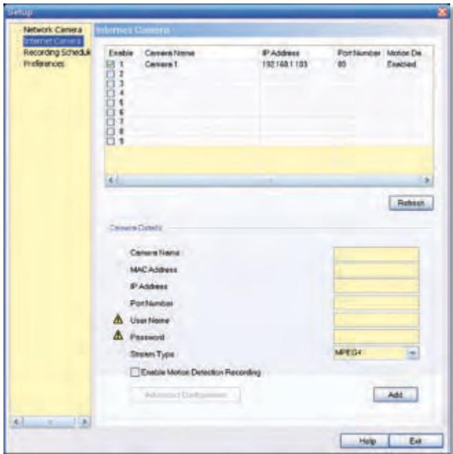 LINKSYS WVC54GCA - Setup > Internet Camera - 1
