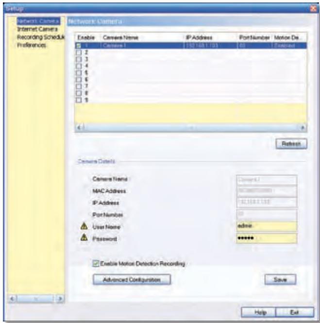 LINKSYS WVC54GCA - Setup > Network Camera - 1