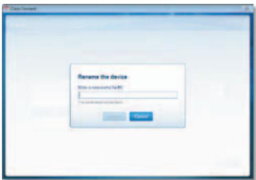 Rename the device Show a new user for PC To be installed on this device Cancel