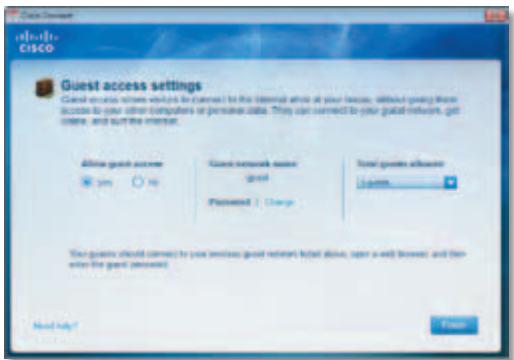 Cisco Guest access settings Guest access sites available to be opened in the internal whole at your location, without going from access to your other computers or pension apps. They can be opened to your global network, get online, and turn the internet. Available guest access yes no Guest network sites good Planned / Change Total guest access 1 appm You guest should come to your services good remote (just alone, after a web browser) and then enter the guest password. Next Help? Finish