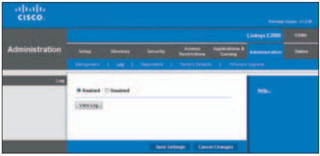CISCO Networks Version 1.0.00 Administration Linkages E2000 Settings Networks Security Access Requirements Applications & Currency Administration Status Management Log Deagnosis Tendency Defaults Primary Ratings Live Available Available VISA Link Help... Save Settings Cancel Changes