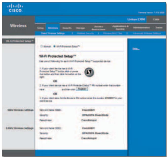 LINKSYS E3000 - Wi-Fi Protected Setup - 1