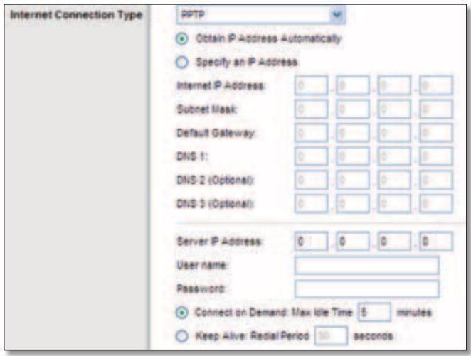 LINKSYS E3000 - PPTP - 1