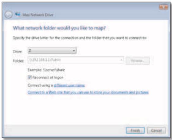 LINKSYS E3000 - Map a Drive - 7