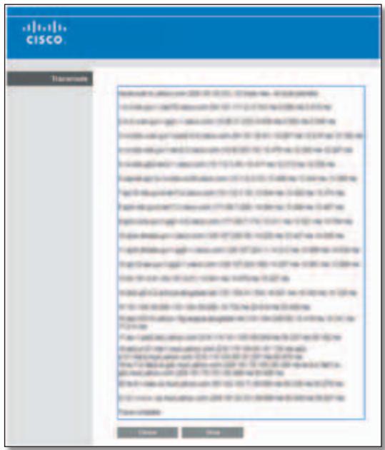 LINKSYS E3000 - Traceroute Test - 1