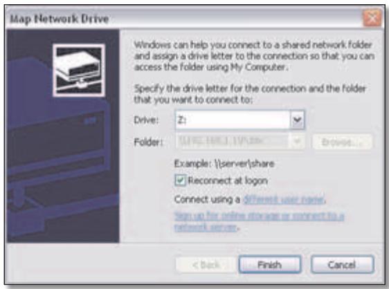 LINKSYS E3000 - Map a Drive - 6
