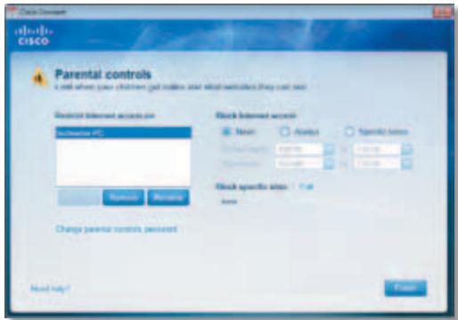LINKSYS E3000 - First-Time Access of Parental Controls - 2