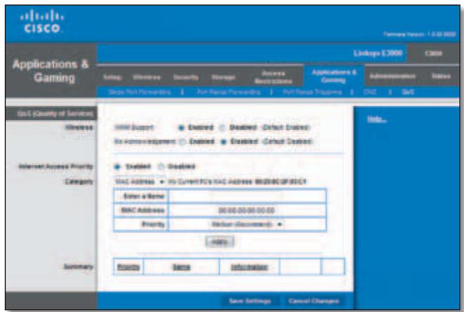 LINKSYS E3000 - Add a New Game - 1