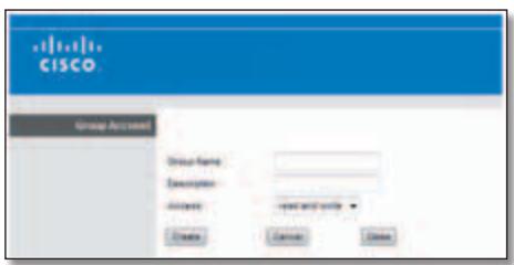 LINKSYS E3000 - Create a User Group Account - 2