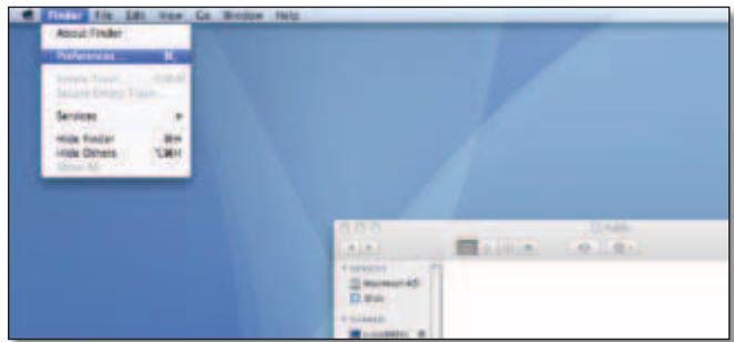LINKSYS E3000 - Go to Finder > Preferences. - 1