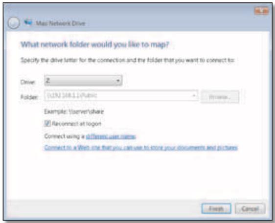 LINKSYS E3000 - Map a Drive - 9