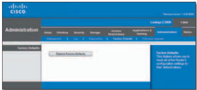 LINKSYS E3000 - Factory Defaults - 1