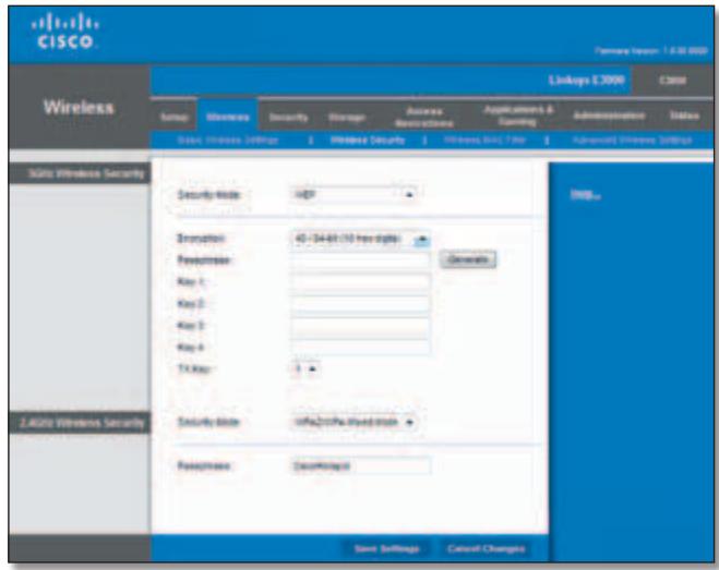 LINKSYS E3000 - WPA Personal - 4