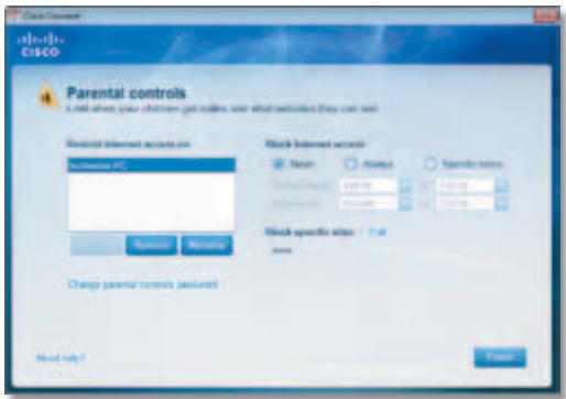 LINKSYS E3000 - Restrict Internet Access List - 1