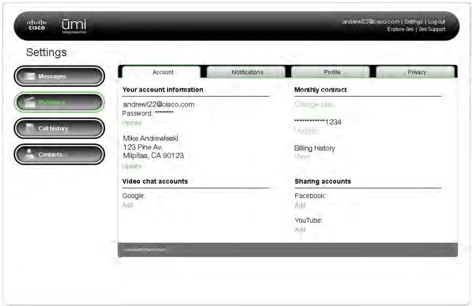 LINKSYS UMI - Edit your billing information - 2