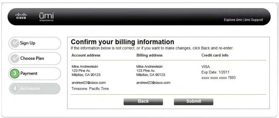 LINKSYS UMI - Enter your billing information - 2