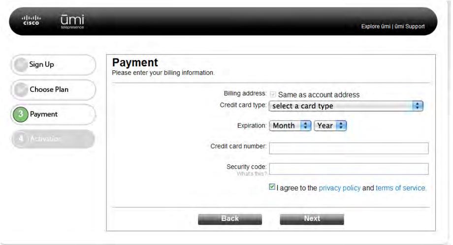 LINKSYS UMI - Enter your billing information - 1