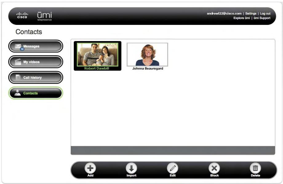 LINKSYS UMI - View a contact - 1