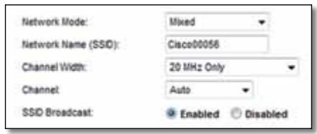 LINKSYS E1200 - Wireless Settings - 1