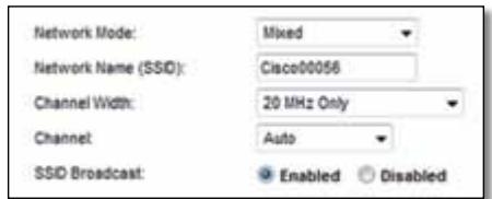 LINKSYS E900 - Configurações sem fio - 1