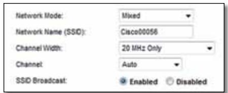 LINKSYS E900 - Ustawenia sieci bezprzewodowej - 1