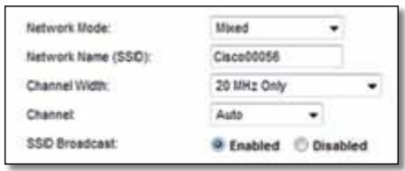 LINKSYS EA2700 - Wireless Settings (Parámetros inalámbricos) - 1