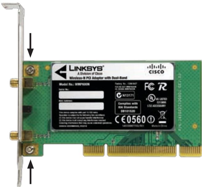 LINKSYS WMP600N - Use of the Low-Profile Bracket (Optional) - 1