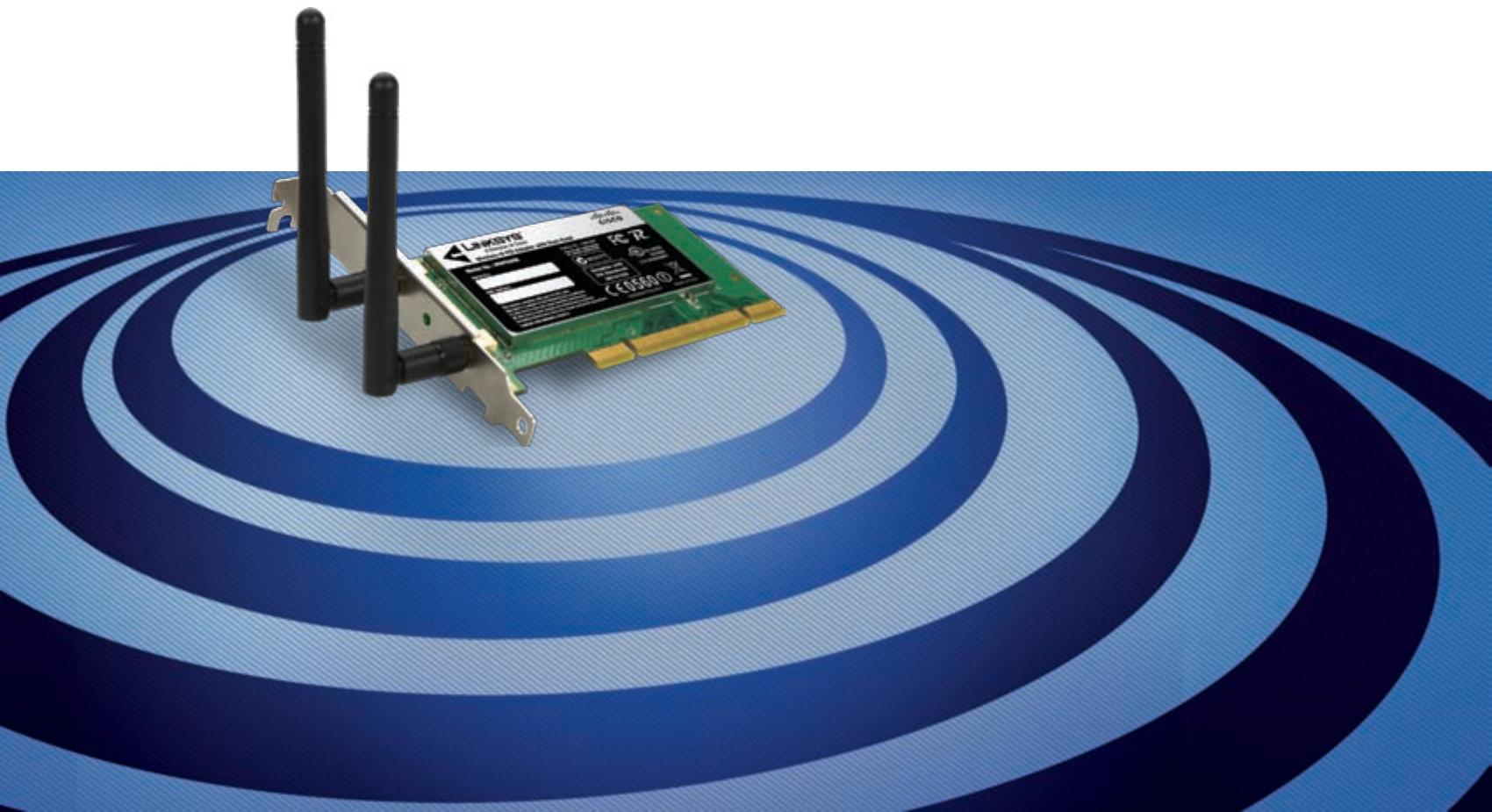 LINKSYS WMP600N - Wireless-N PCI Adapter with Dual-Band - 1
