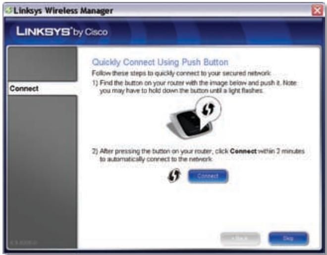 LINKSYS WMP600N - How to Connect Using Wi-Fi Protected Setup - 3