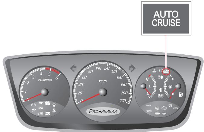SSANGYONG ACTYON - INDICATEUR DE RÉGULATION DE VITESSE* - 1