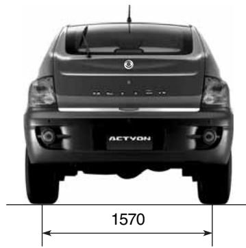SSANGYONG ACTYON - DIMENSIONS - 4